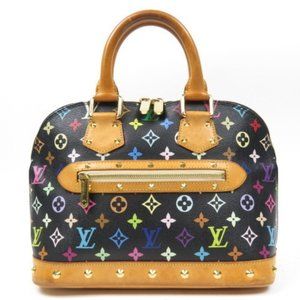 Auth LOUIS VUITTON Monogram Multicolor Alma Hand B